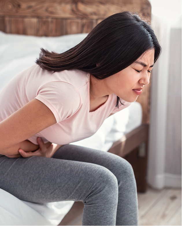Woman Stomach Ache